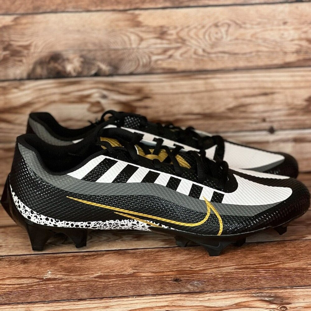 Nike Vapor Edge Speed 360 Football Cleats Black Metallic Gold Men's DQ5110-002